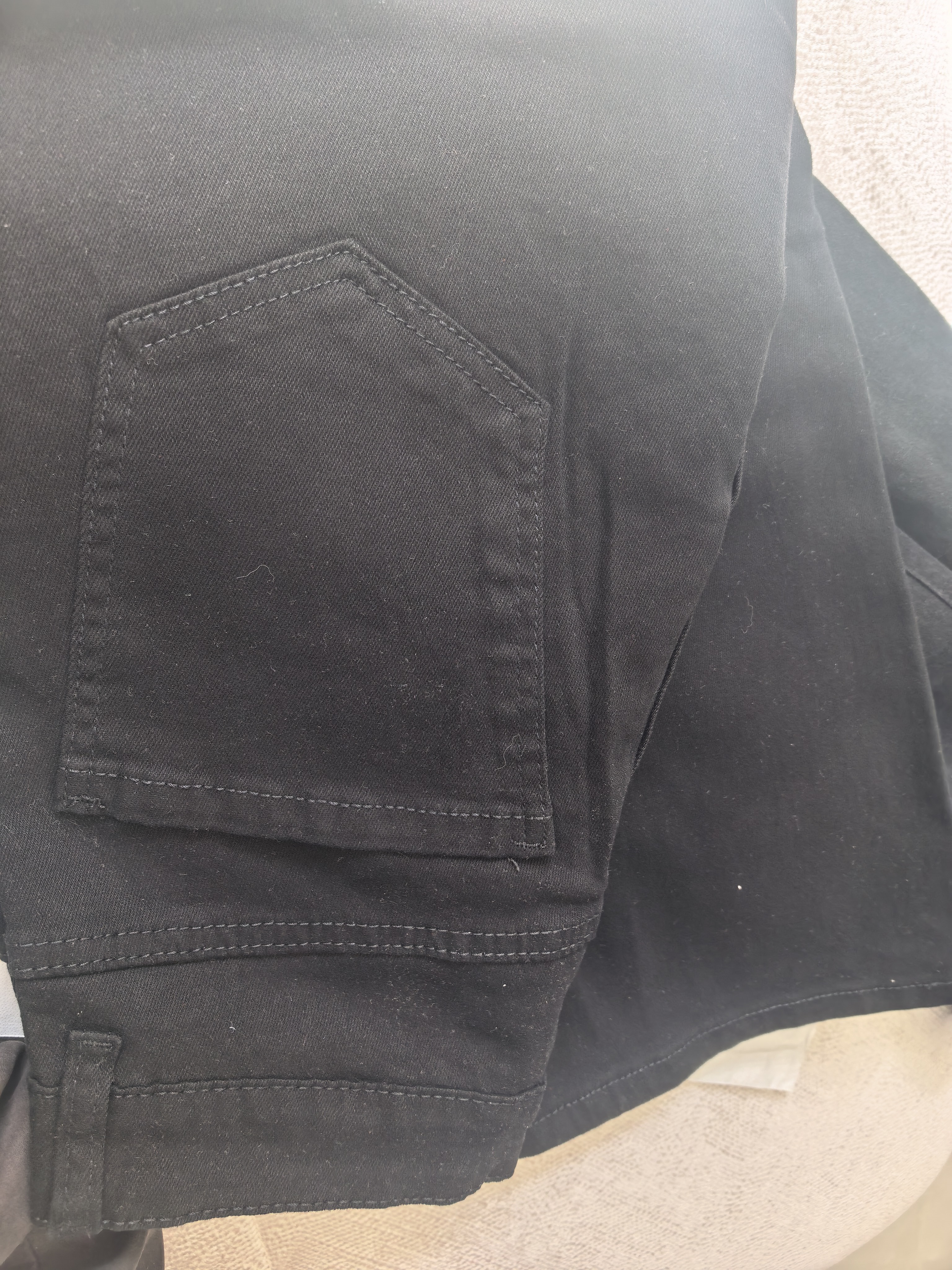 真维斯（Jeanswest）cleanfit微喇牛仔裤男款秋季vibe美式黑色喇叭裤子男士直筒裤男生 实拍图
