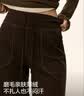蕉内热皮301+裤子女弹力薄绒简约2026秋冬新款纯色直筒日常运动休闲裤 晒单实拍图