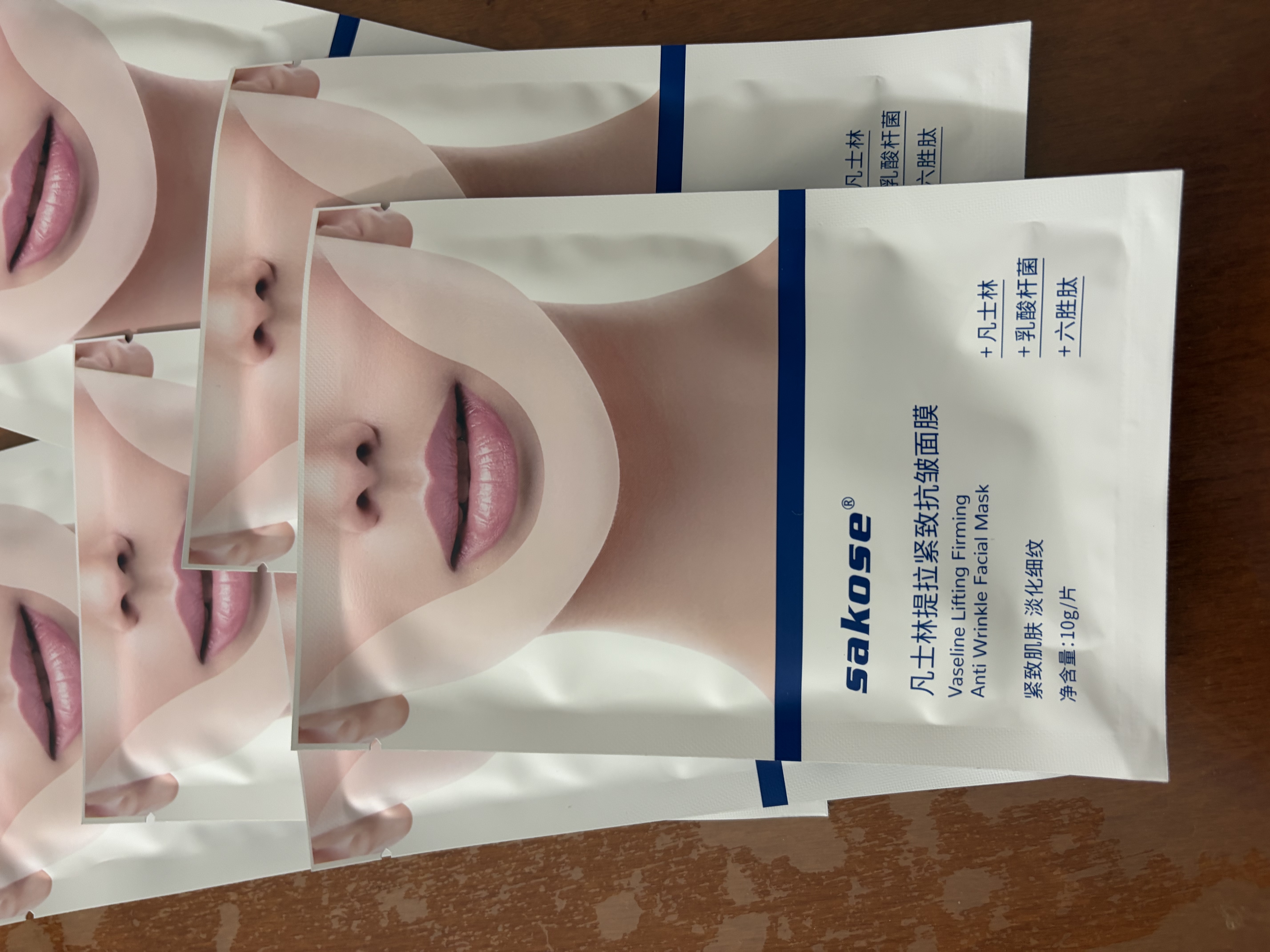 sakose凡士林提拉紧致面膜6片装V绷带面膜挂耳脸部紧致修护男女用 实拍图