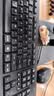 罗技（Logitech）MK235 键鼠套装 无线键鼠套装 办公键鼠套装  防泼溅防指纹 全尺寸 带无线2.4G接收器 黑 实拍图
