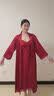 猫人冰丝情侣睡衣红色夏季结婚新婚晨袍吊带睡袍家居服套装2026新款 2589-主图款 【竹叶长裙 亲肤顺滑】礼盒装 L 【男女码，女155-163/100-120,男160-165/10-125】 实拍图