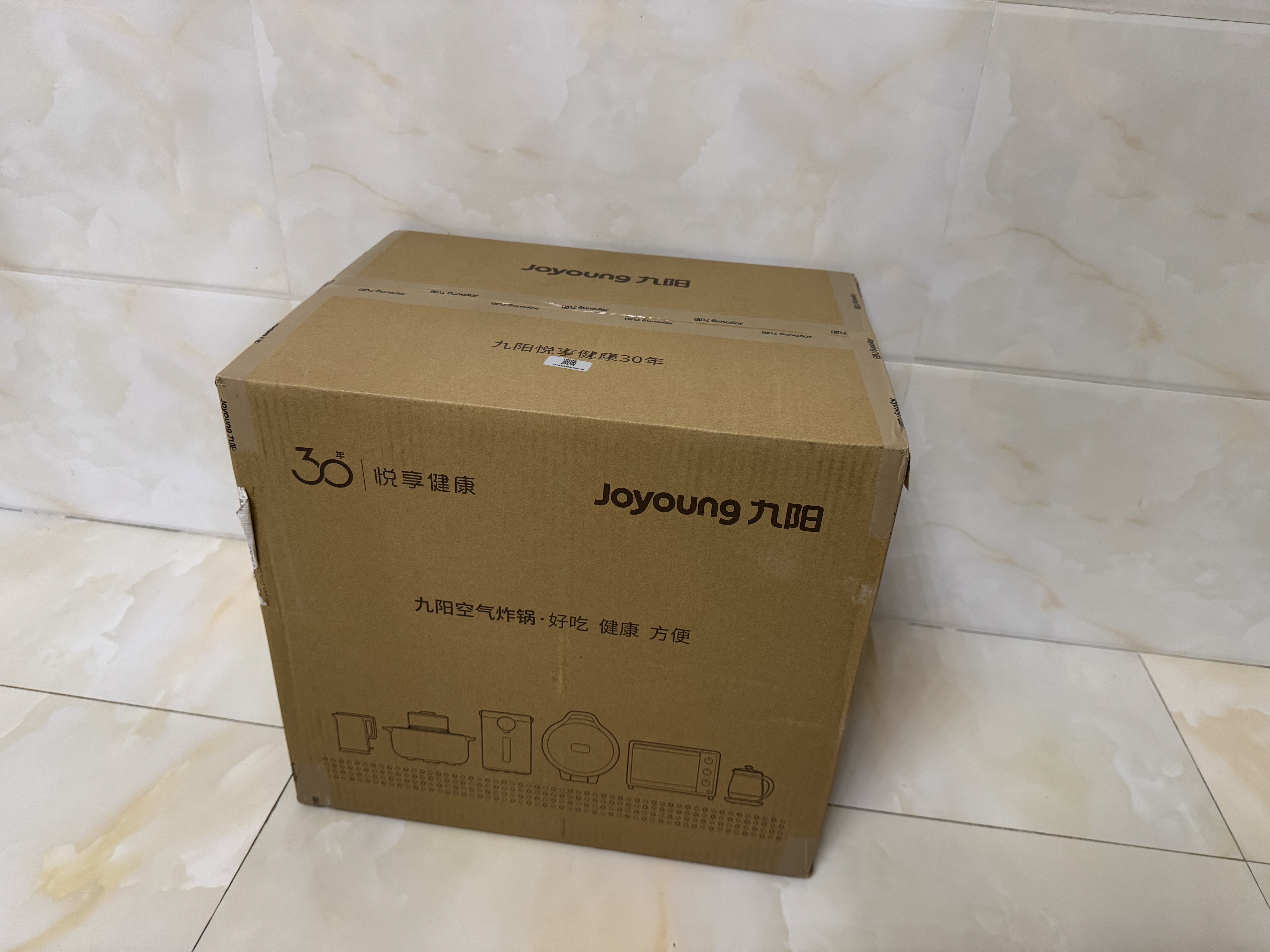 九阳（Joyoung）空气炸锅0涂层304不锈钢双热源免翻面6L大容量家用多功能全自动蒸烤一体电炸锅2026新款V317Y 实拍图