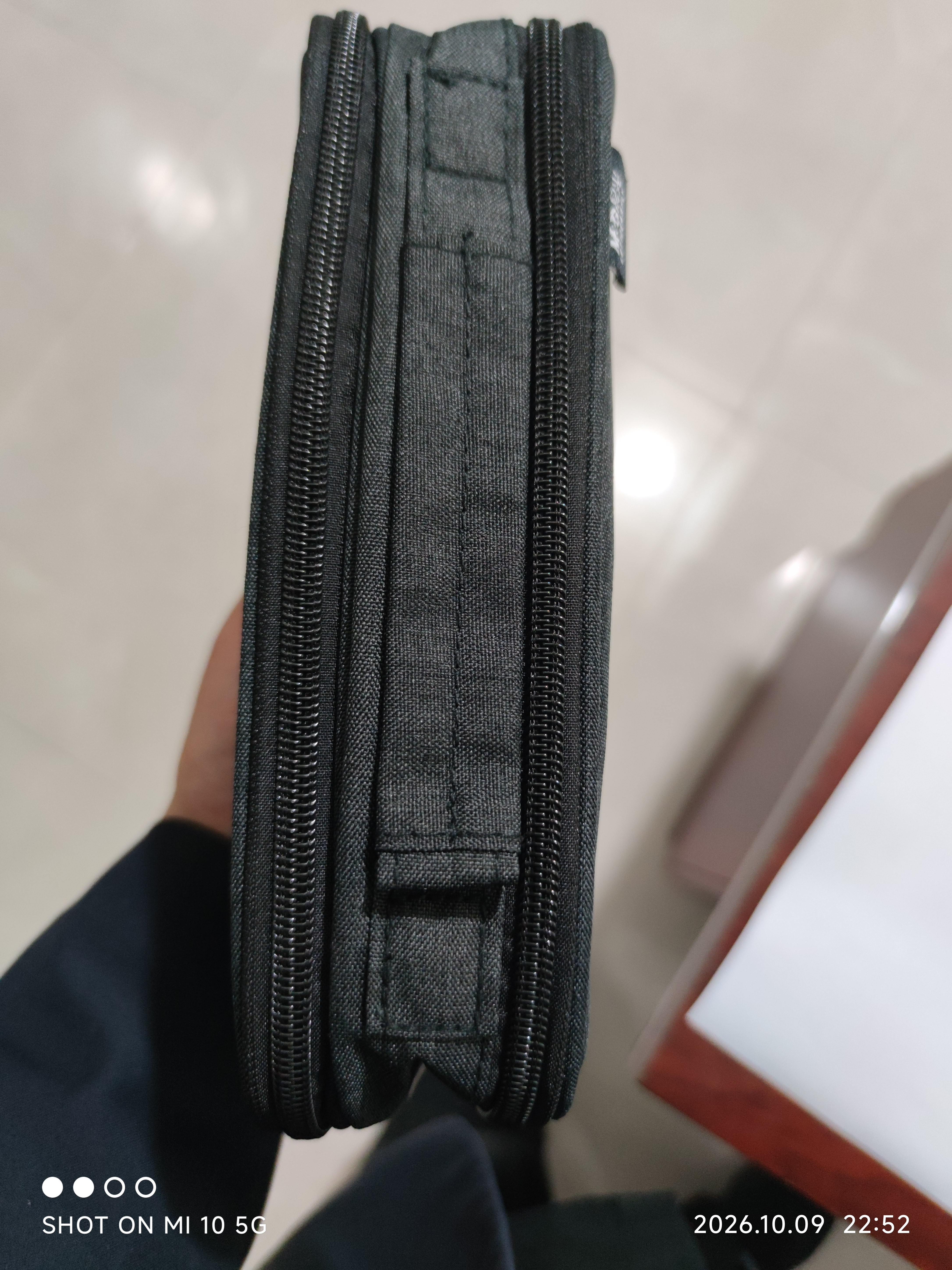 晨光（M&G）大容量笔袋 文具盒铅笔盒文具袋男孩小学生初高中生多功能三层收纳加厚深蓝 实拍图