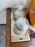 开品 全自动底部上水感应续水烧水壶 家用办公电茶炉烧水消毒电热水壶 嵌入式玻璃烧水壶茶桌一体套装 1L 香槟金 20X37CM 烧水煮杯 桶水款 实拍图