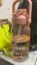 希乐（cille）儿童水杯大容量运动吸管杯男女夏季网红吸管杯tritan1.5L莲花红 实拍图