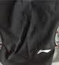 李宁（LI-NING） 泳裤男士速干暗纹印花竞速及膝游泳裤泡温泉男泳衣训练游泳装备 暗纹黑 XL 【身高175-180体重65-75kg】 实拍图