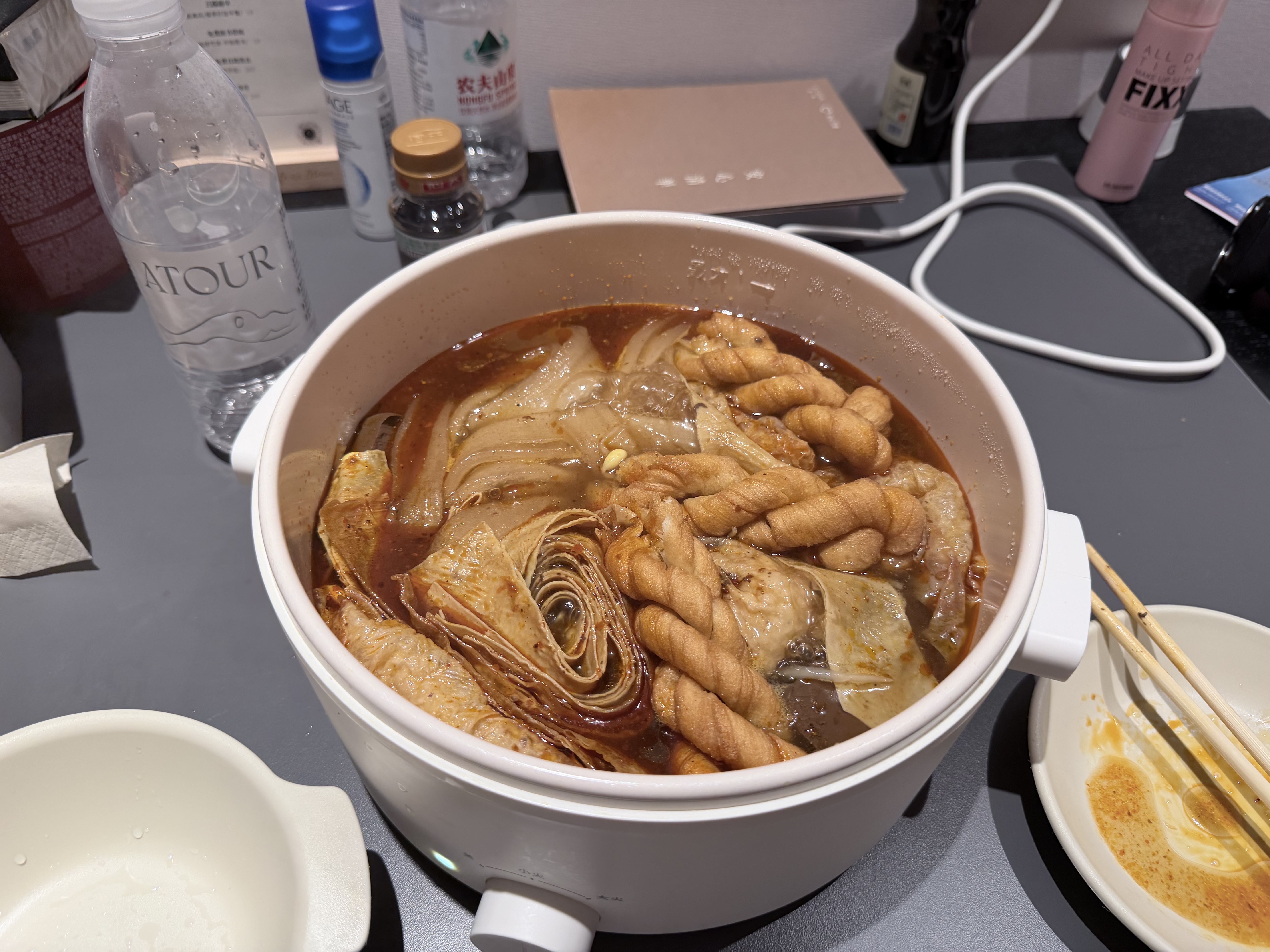 olayks立时 电煮锅电火锅小电锅家用小火锅专用锅多功能锅煎炒蒸煮一体电热锅电蒸锅 3L 实拍图