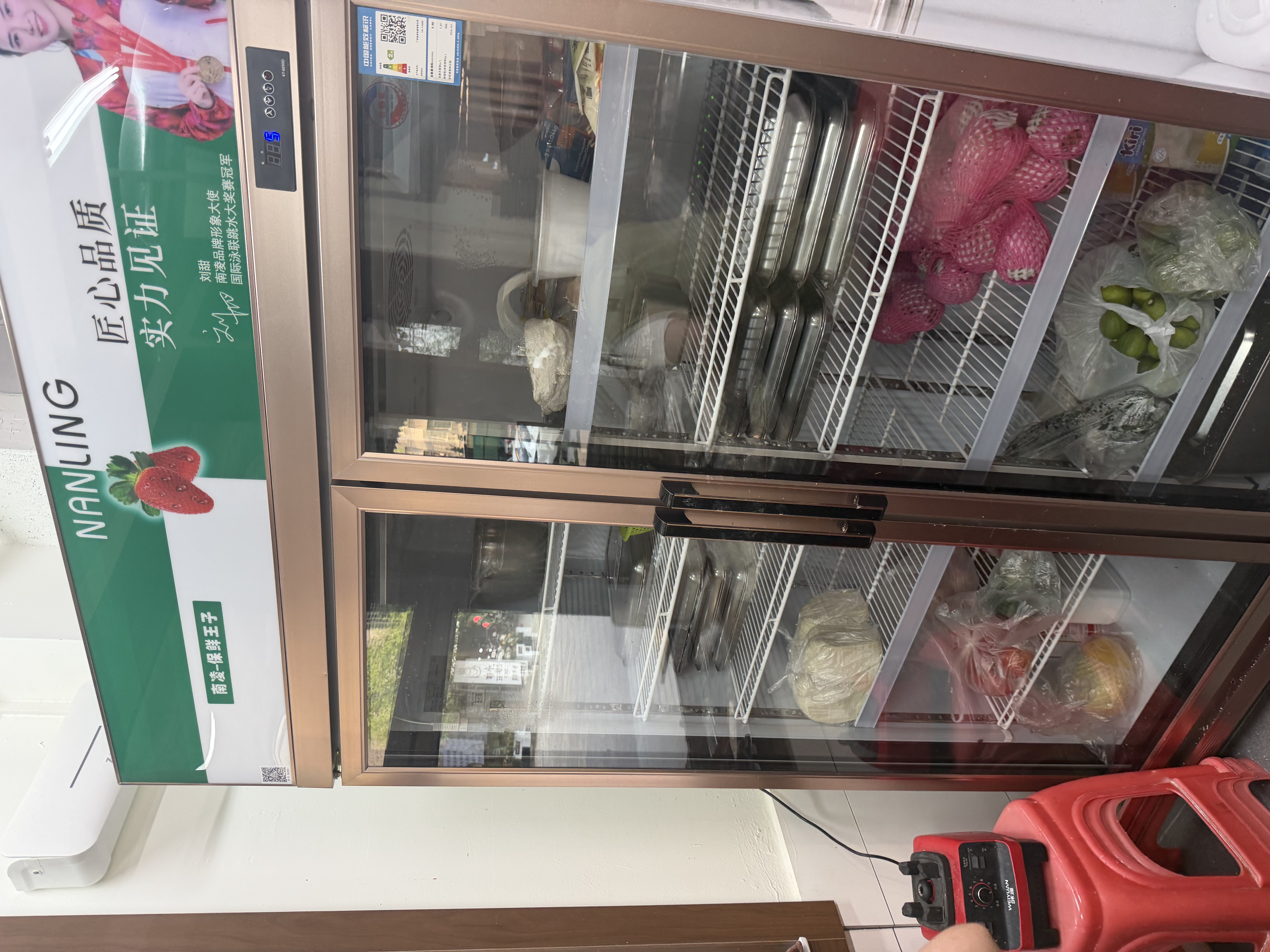 南凌（Nanling）冰柜展示柜商用立式风冷冷藏冰柜酒吧大容量冷柜酒水陈列饮料柜蛋糕蔬菜保鲜柜 LG-1100W丨风冷无霜丨长1.3米 实拍图