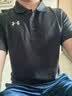 安德玛（Under Armour）短袖polo衫男夏季休闲宽松透气速干运动高尔夫商务翻领上衣 黑色 实拍图
