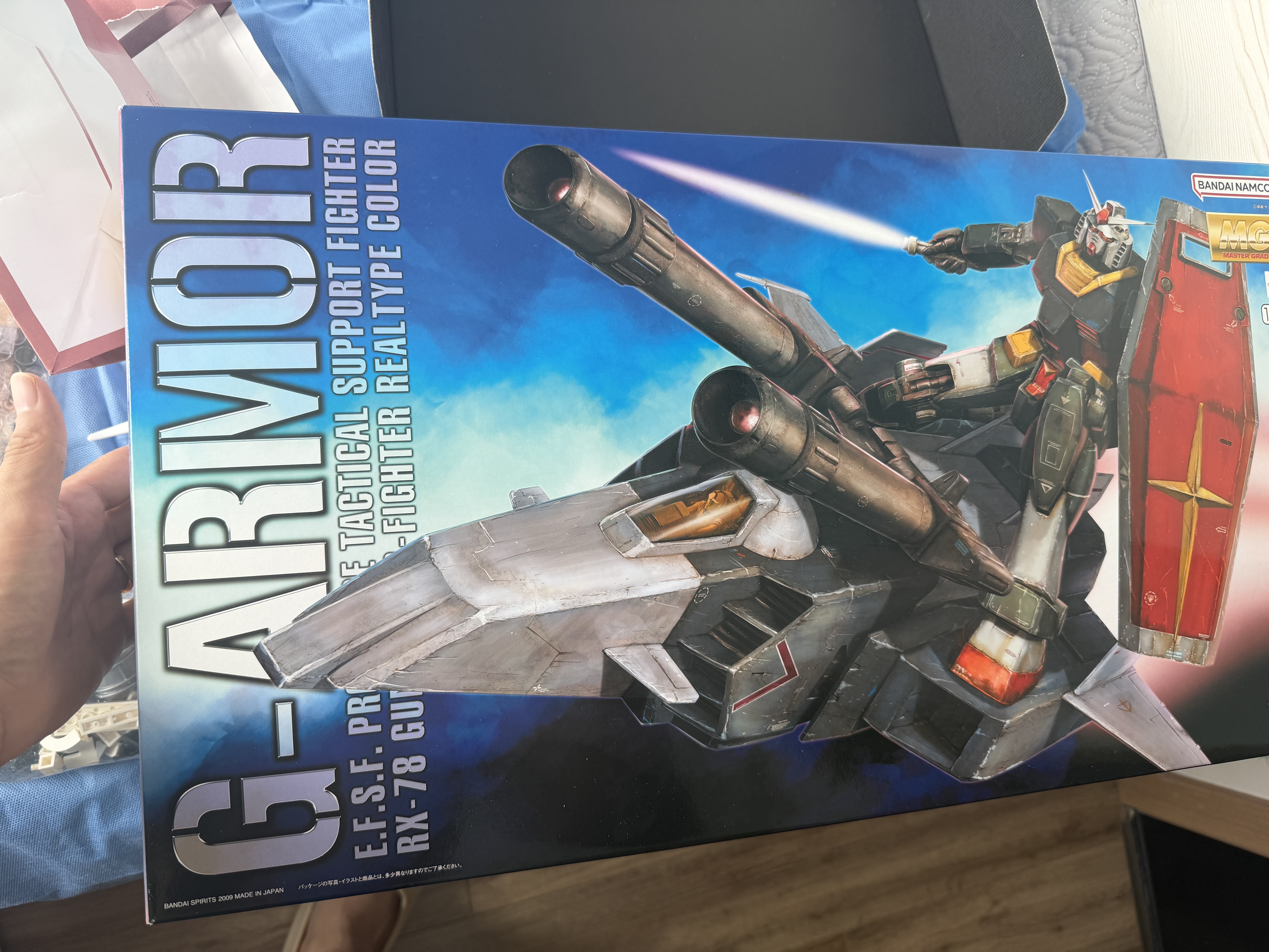 万代（BANDAI）MG 1/100 G装甲战机 模拟配色 Ver拼装模型 实拍图