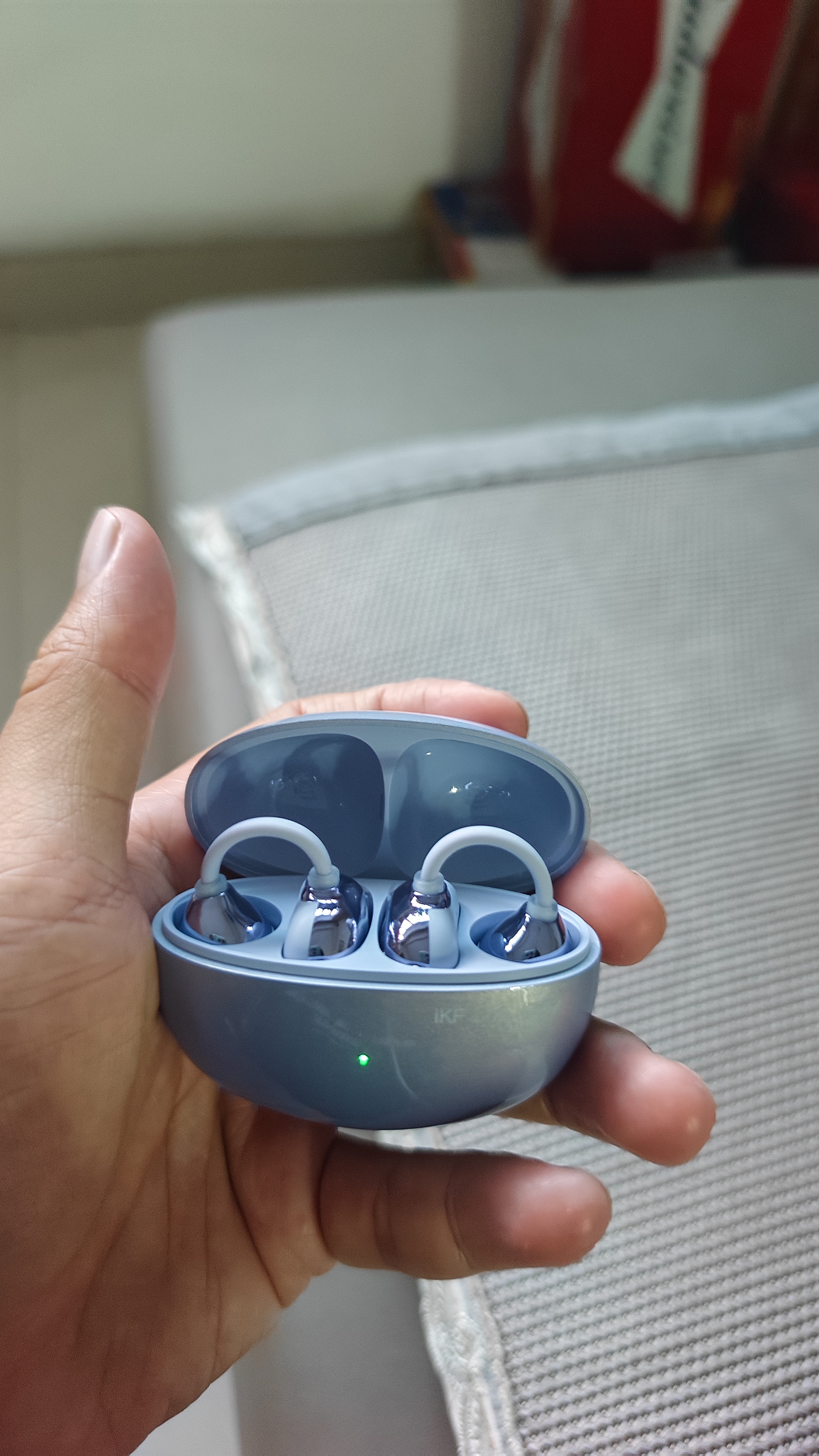 iKF AirClip2耳夹式蓝牙耳机无线开放式骨气传导不入耳四麦DNS智能通话降噪 适用于华为小米 星光紫 实拍图
