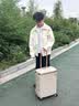爱可乐（Echolac）王朝二代行李箱明星同款大容量防刮旅行箱可定制奶茶灰20吋PC142 实拍图