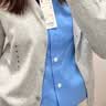 优衣库全棉衬衫/长袖女装衬衣休闲通勤外套482828 491294 491294/63天蓝色 S 实拍图