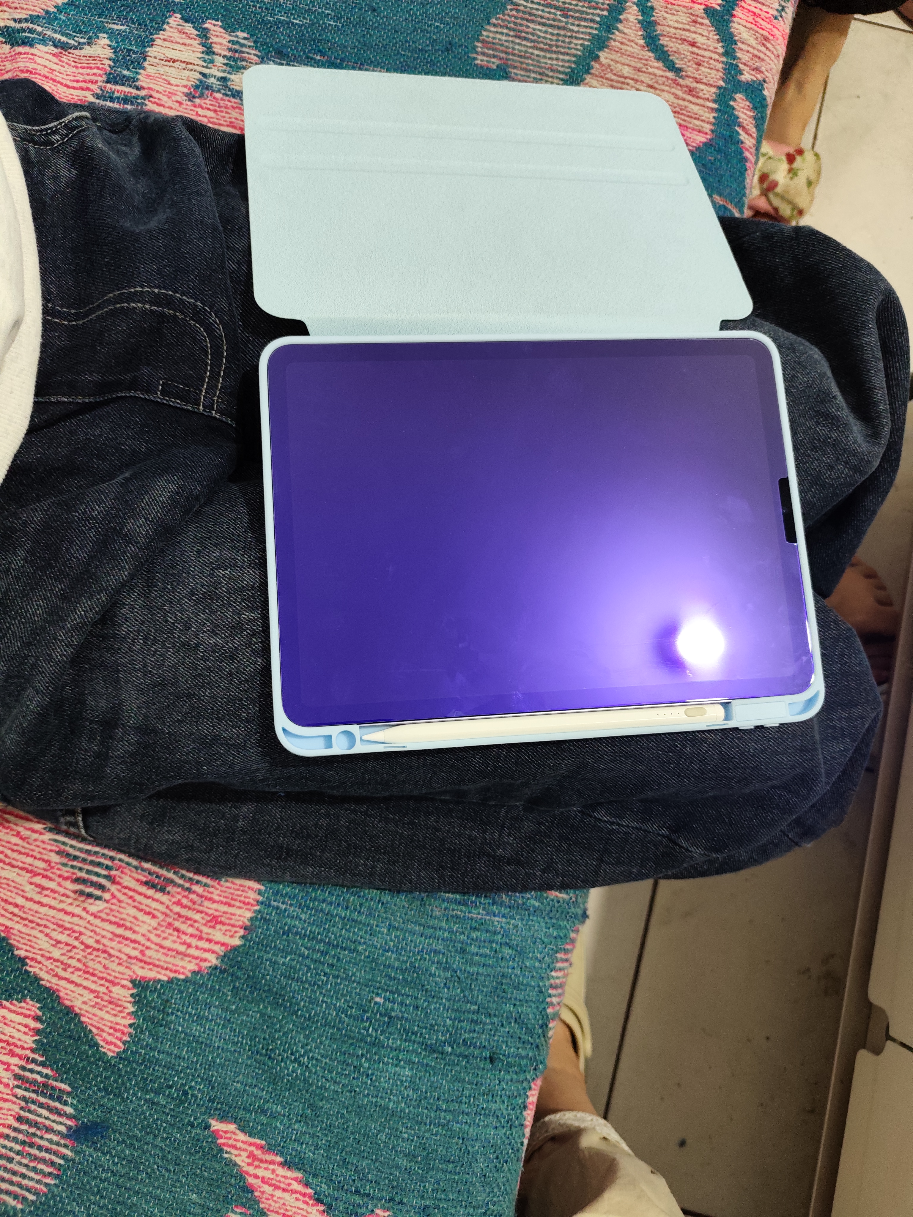 绿联适用苹果iPad air5钢化膜防蓝光pro 2022膜air4 10.9/11英寸2021/20/18款平板电脑屏幕保护贴膜 实拍图
