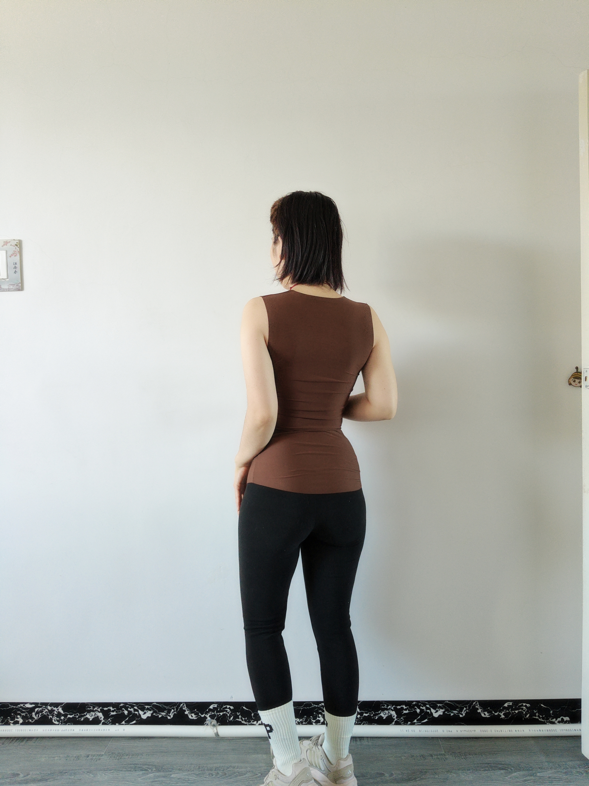 笙格儿 保暖裤秋裤女德绒双面加绒秋冬线裤可外穿无痕高腰显瘦打底裤女 黑色 L(105-130斤） 实拍图