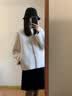 MSBEAST野兽小姐 进口美利奴皮毛一体外套女羊羔毛皮草大衣丨飘雪宁冬 奶油白 M 实拍图