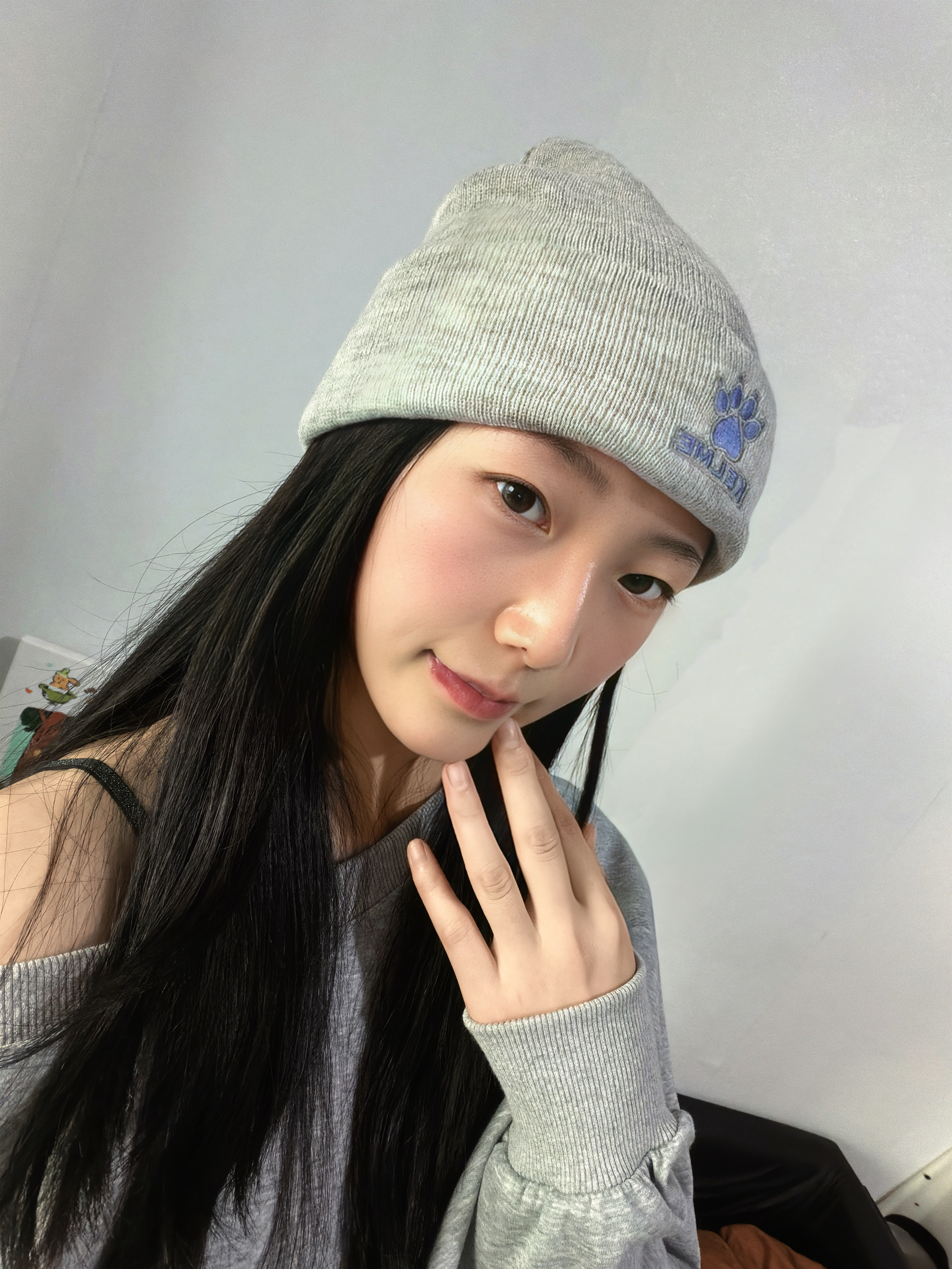 卡尔美（KELME）帽子男女秋冬季保暖户外滑雪毛线帽冷帽针织帽骑行防寒运动护耳帽 实拍图
