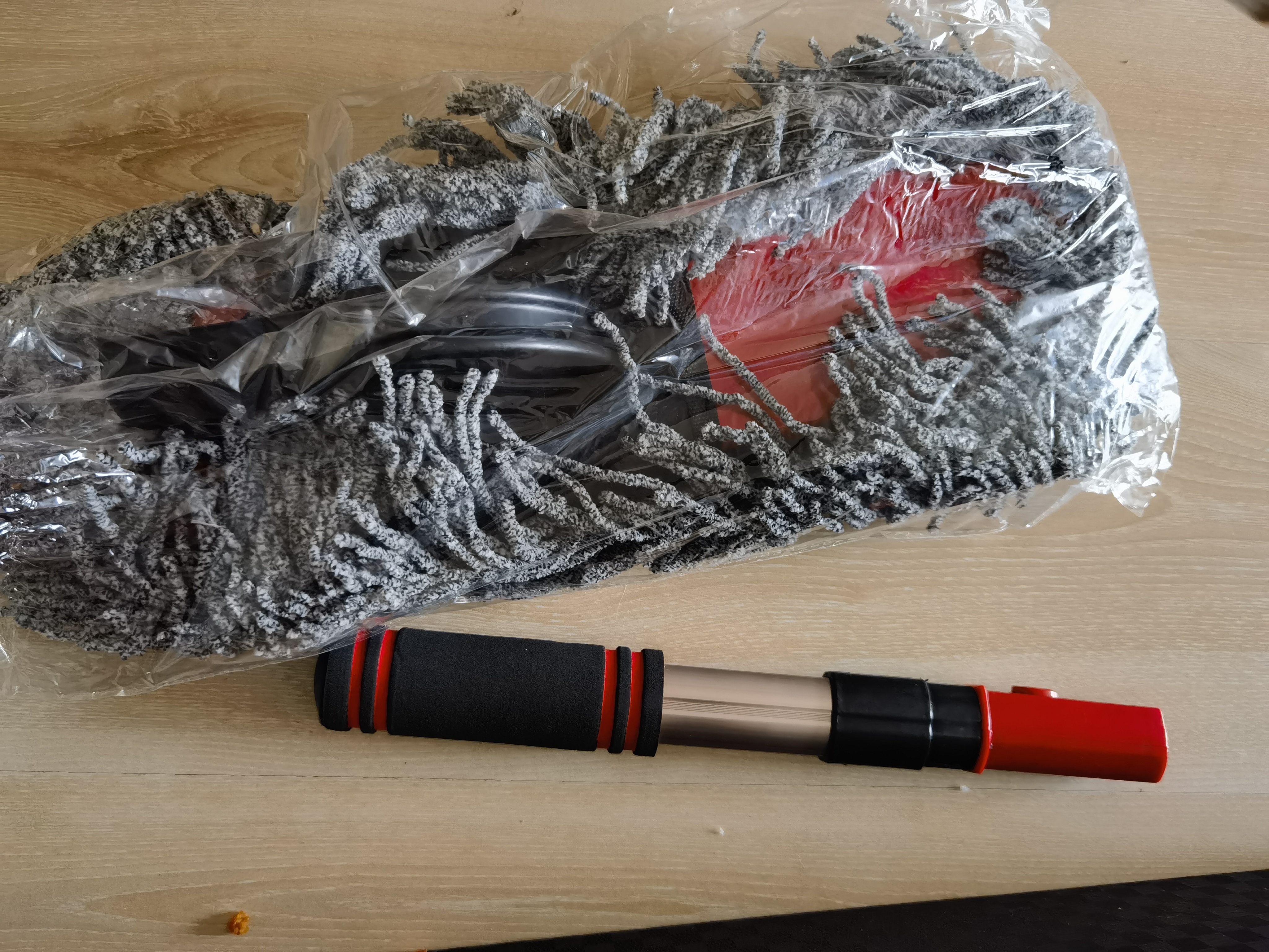 悦卡汽车掸子擦车洗车拖把除尘蜡刷车用掸子扫灰刷软毛不伤车+收纳盒 实拍图