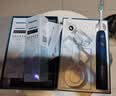 飞利浦（PHILIPS）声波电动牙刷 钻石3系 5倍洁齿5种模式 洁净亮白2刷头 送男士/女友 HX5181/02蓝 实拍图