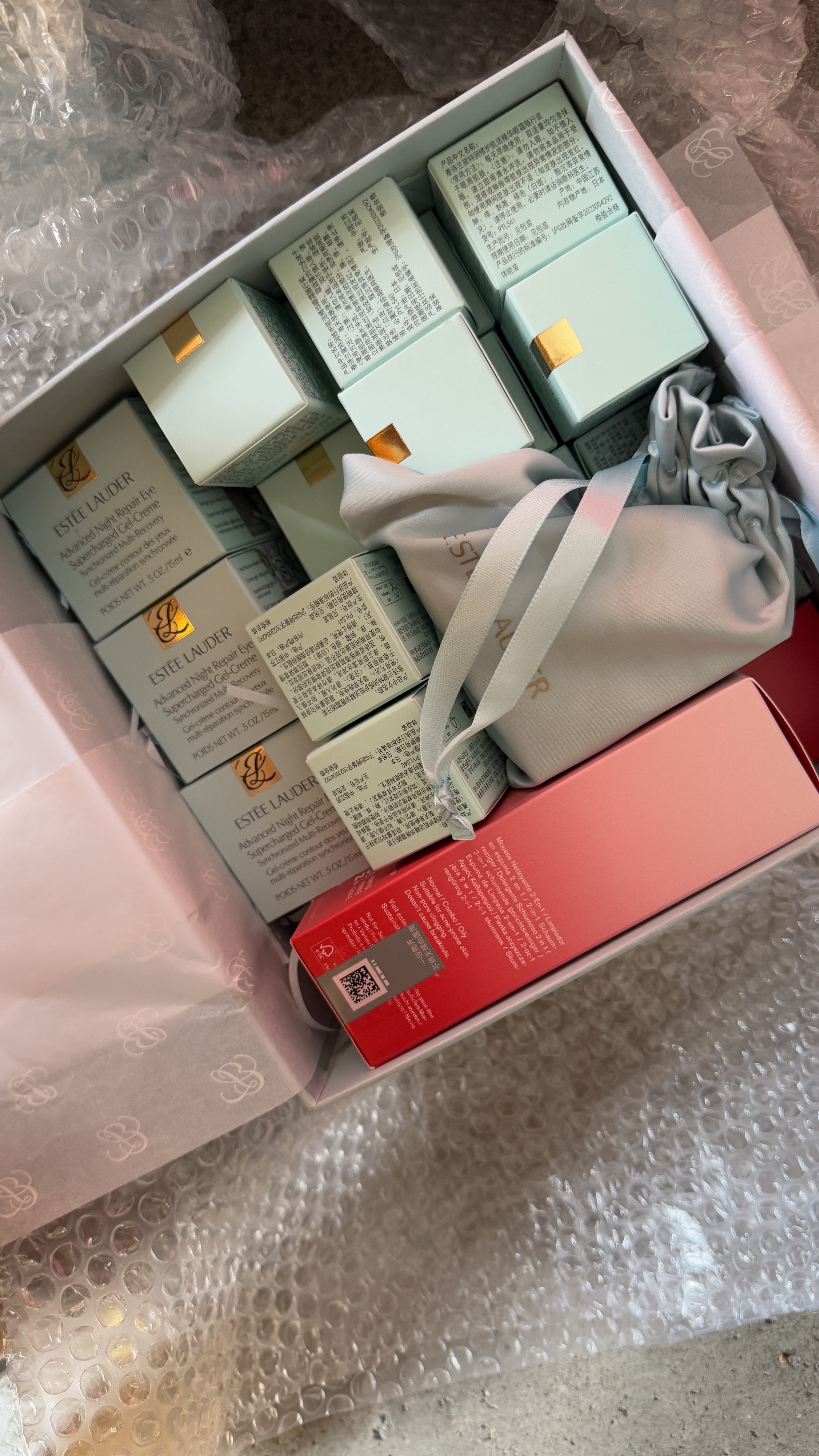雅诗兰黛小棕瓶精华眼霜15ml淡纹紧致抗老护肤品套装化妆品礼盒生日礼物 实拍图