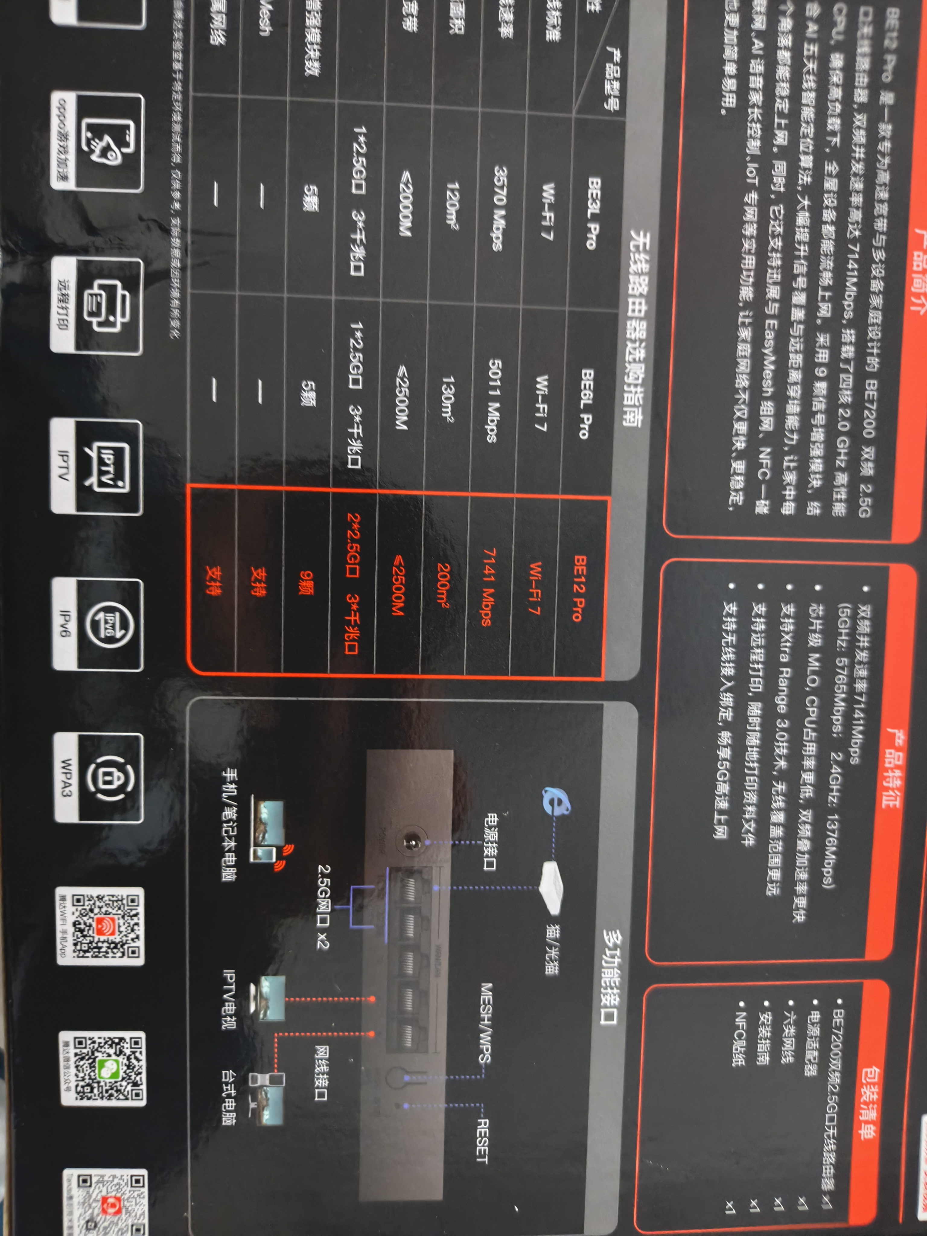 Tenda腾达路由器WiFi7【泰山BE7200 Ultra】千兆穿墙王信号放大器增强无线家用电竞立式BE12 Pro 实拍图