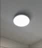 雷士（NVC）卧室吸顶灯具led三防阳台餐厅超薄走廊过道玄关高亮防蚊虫月白 IP40防护【月白】24W暖白光/一体快装 实拍图