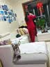 猫人结婚睡衣女新婚情侣纯棉套装红色本命年喜庆长袖家居服男新款 【女款】满心欢喜-纯棉款 L 【男女码，建议重100-120斤】 实拍图