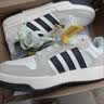 adidas ENTRAP美式校园风运动鞋少年感复古篮球风板鞋阿迪达斯 白色/矾土棕/黑色   41 实拍图