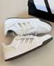 adidas ENTRAP美式校园风运动鞋少年感复古篮球风板鞋阿迪达斯   白色/金属暗银   38 实拍图