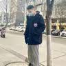 FNKM反季羽绒服男女大码冬季学生防寒服大毛领加厚工装派克服情侣外套 黑色 2XL 建议【130-150斤】 实拍图
