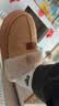 朴西女士棉拖鞋秋冬季家居保暖室内防滑情侣毛绒棉拖鞋 卡其色 38-39 实拍图