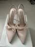 CHARLES&KEITH缎面蝴蝶结尖头高跟凉鞋女生日礼物送女友CK1-60361556 Light Pink浅粉色 36 实拍图