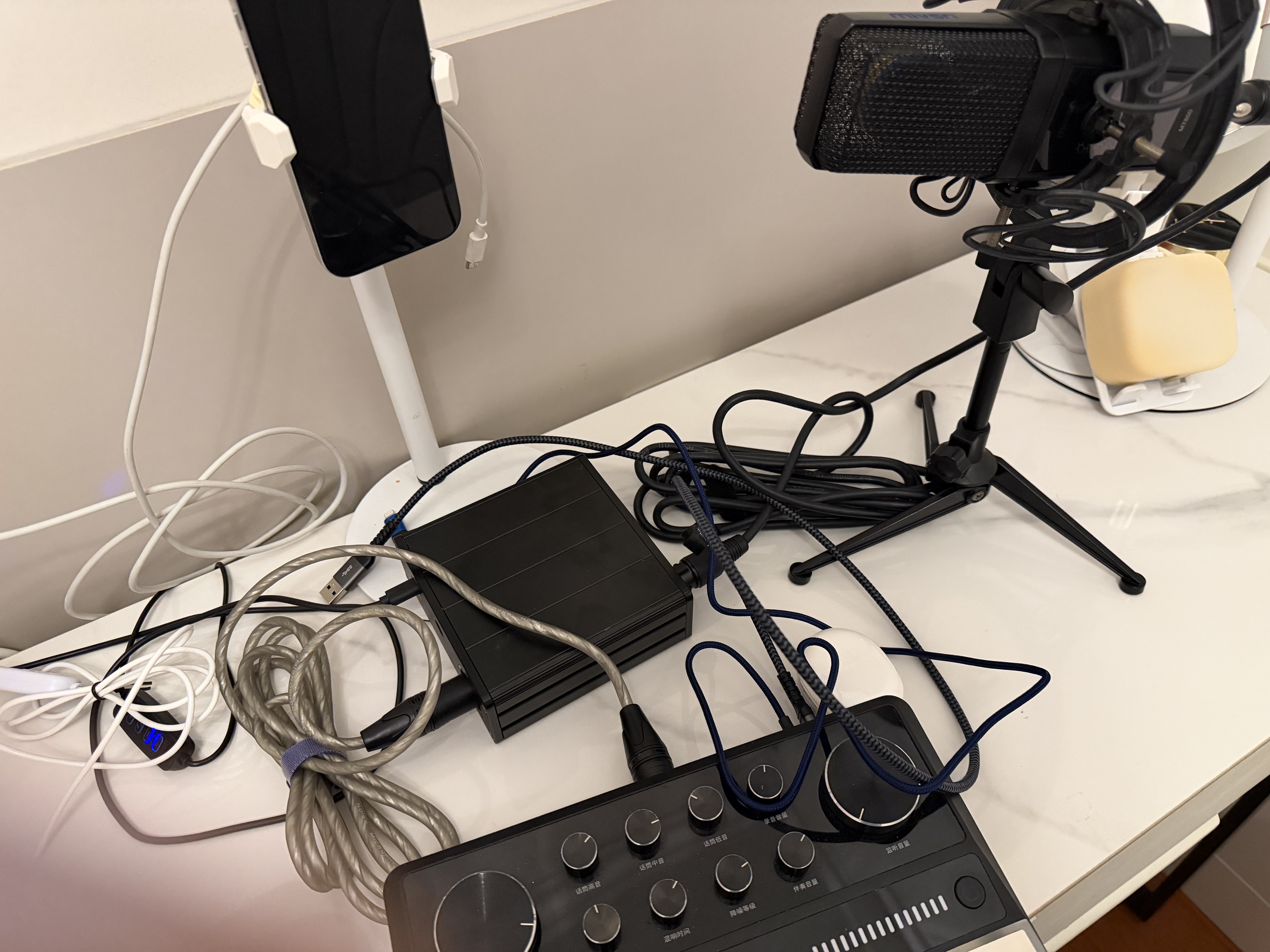 魅声G9声卡直播设备全套套装k歌专用抖音主播唱歌录音手机电脑通用专业调音台户外无线话筒电容麦克风 实拍图