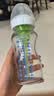 布朗博士玻璃奶瓶 6-9月宝宝断奶奶瓶 防胀气宽口奶瓶270ml 双兔 实拍图