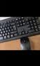 联想（Lenovo）KM210键盘鼠标套装 有线键鼠套装 全尺寸商务办公  笔记本电脑键盘台式机一体机 黑色 实拍图