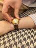 HIPINE西普尼金气球金表女纯金999足金黄金复古腕表时尚石英女生日礼物 【光壳金面金扣-棕带】金重5g+ 实拍图