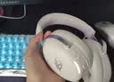 iKF V11 Pro2.0四模游戏耳机头戴式无线电竞7.1声道蓝牙屏显2.4G接收器FPS专用三角洲听声辨位 银白色 实拍图