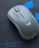 罗技（Logitech）M185鼠标 无线鼠标 办公鼠标 对称鼠标 黑色灰边 带无线2.4G接收器 实拍图