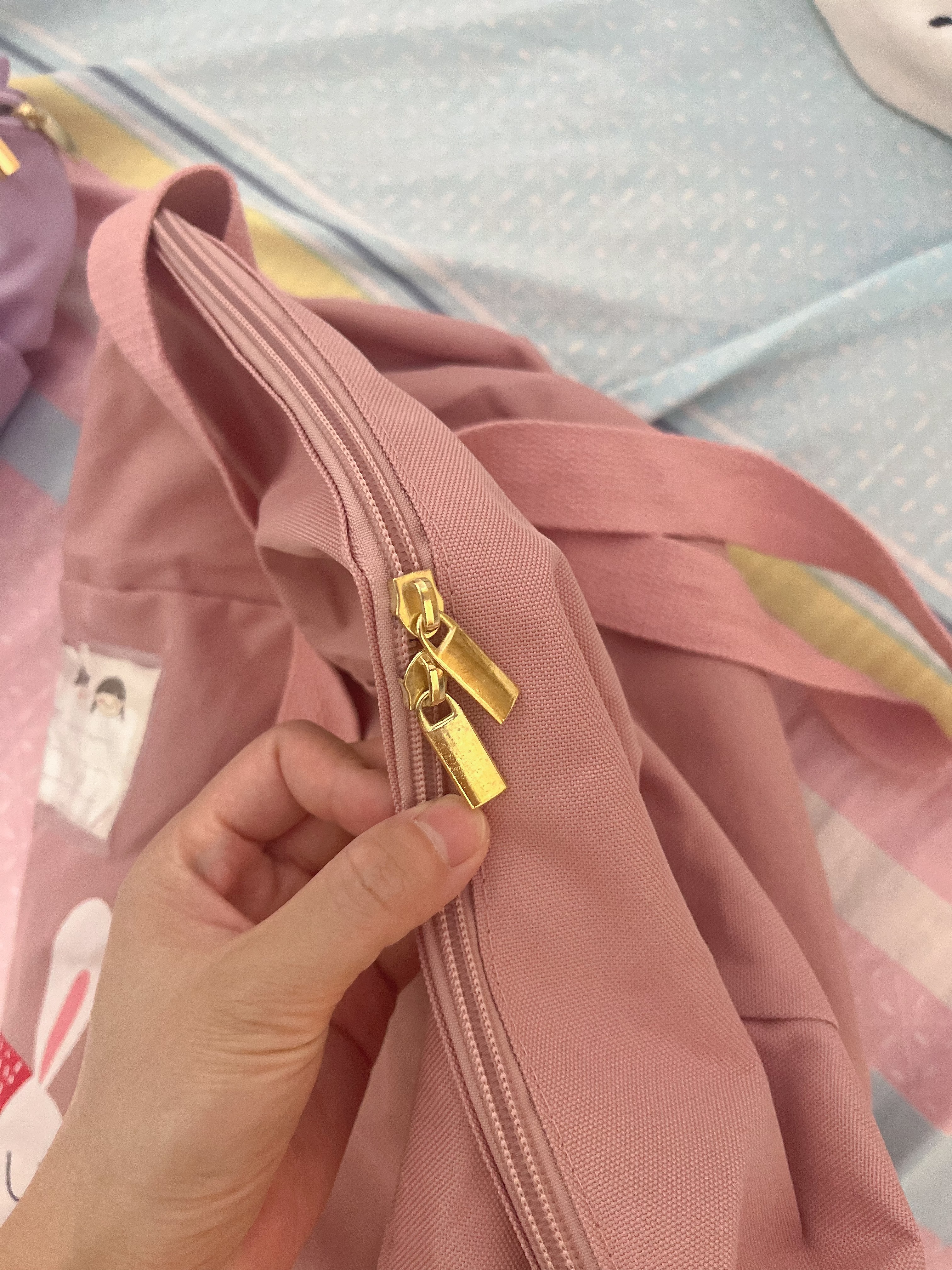 百草园幼儿园被子收纳袋加厚牛津布学生装棉褥的袋儿童手提行李打包衣服 实拍图