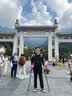 曼戈途户外登山杖铝合金防身伸缩儿童成人拐杖轻便减震徒步爬山装备手杖 【标准版-内锁式】黑色直柄-内置避震1根 6061轻量航空铝合金/成人儿童通用/伸缩调节 实拍图