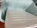 禧天龙塑料衣物收纳箱大容量加厚衣物整理箱巨大号 145L蓝色1个装 带轮 实拍图