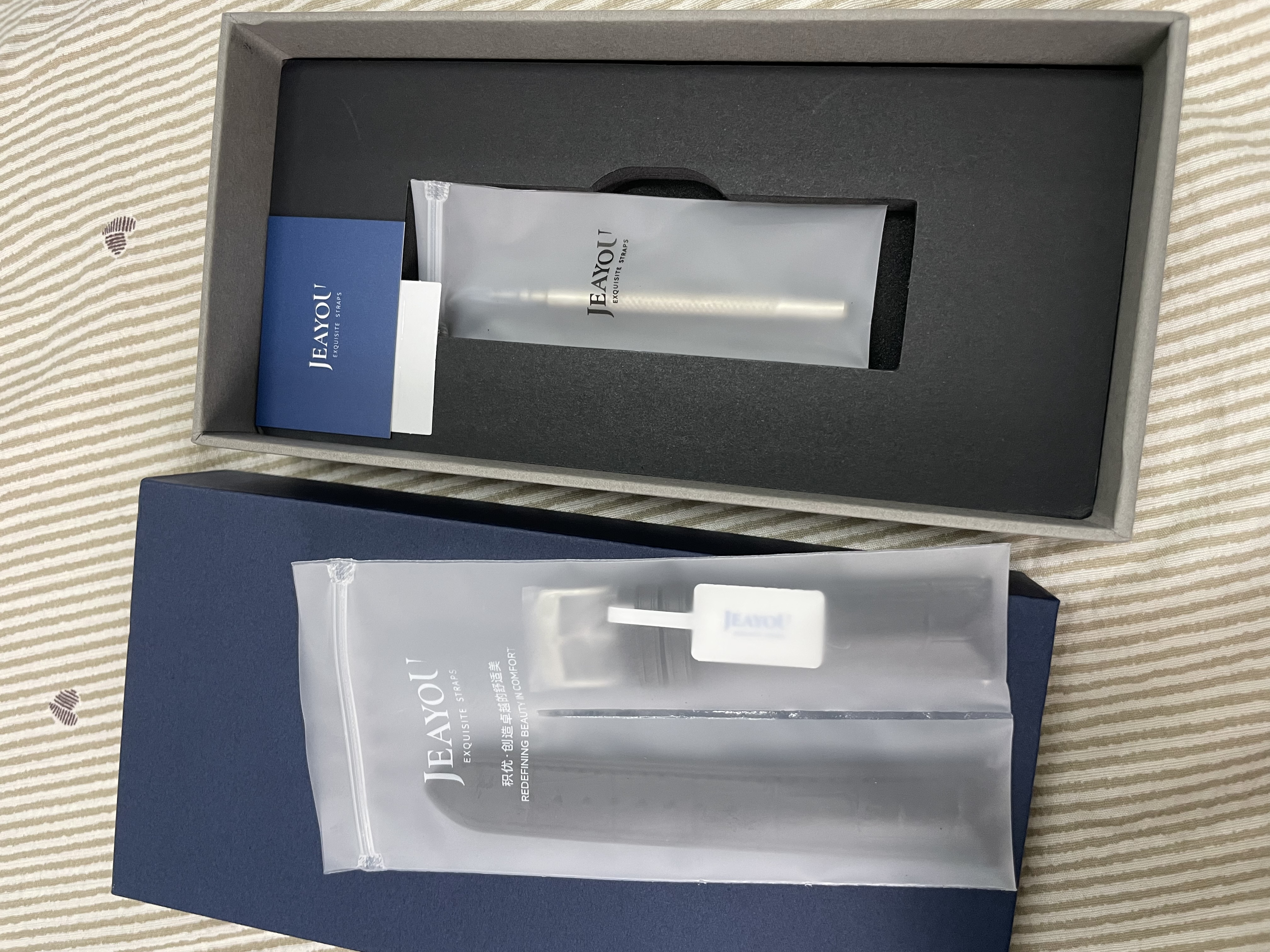 积优（JEAYOU）手表带真皮男士适用天梭力洛克库图浪琴名匠欧米茄蝶飞汉密尔顿美度西铁城天王精工海鸥飞亚达女 实拍图