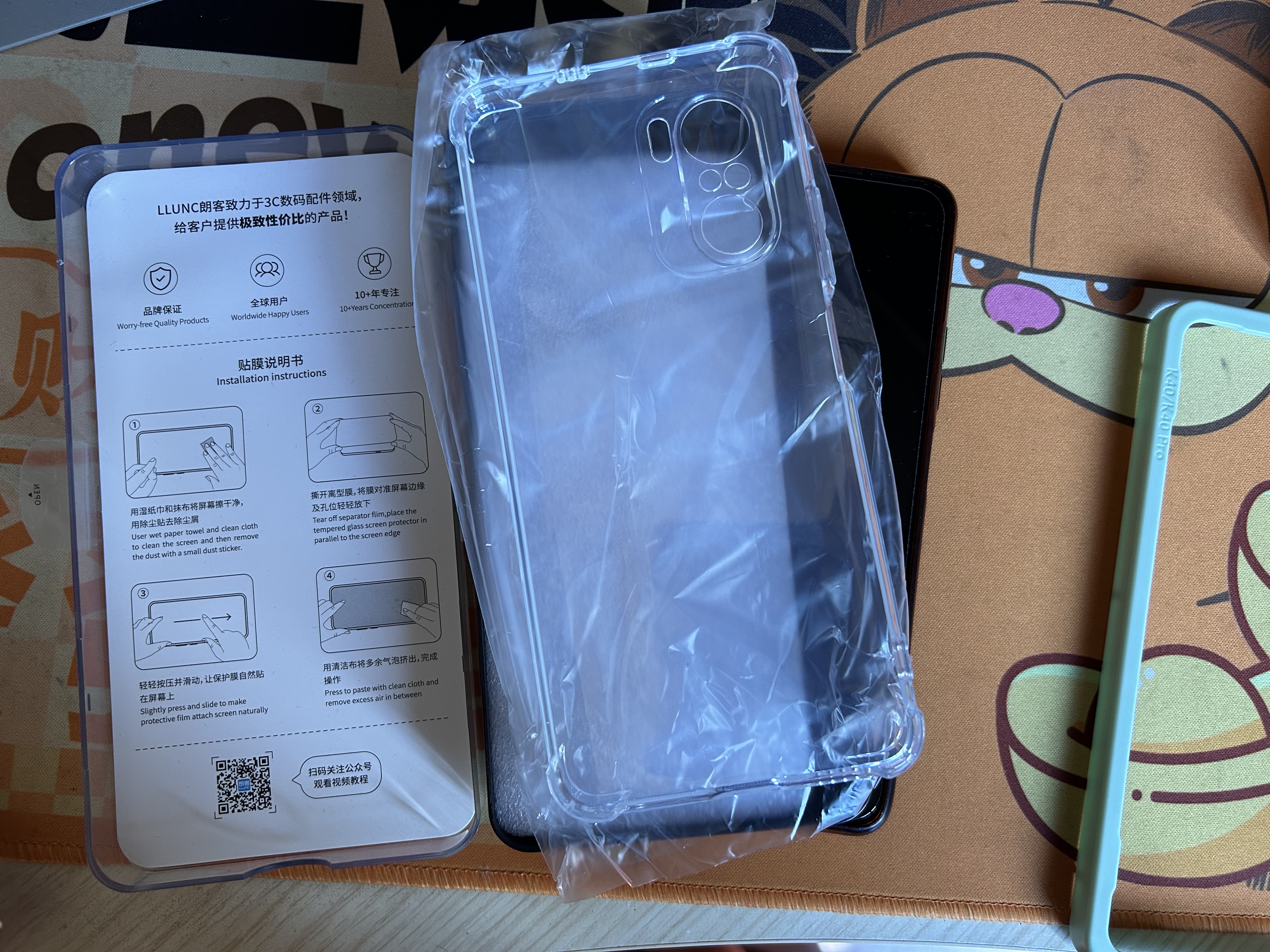 朗客 适用红米k40手机壳Redmi K40Pro保护壳通用 镜头全包全透明保护套 气囊防摔超薄TPU软壳防指纹 实拍图