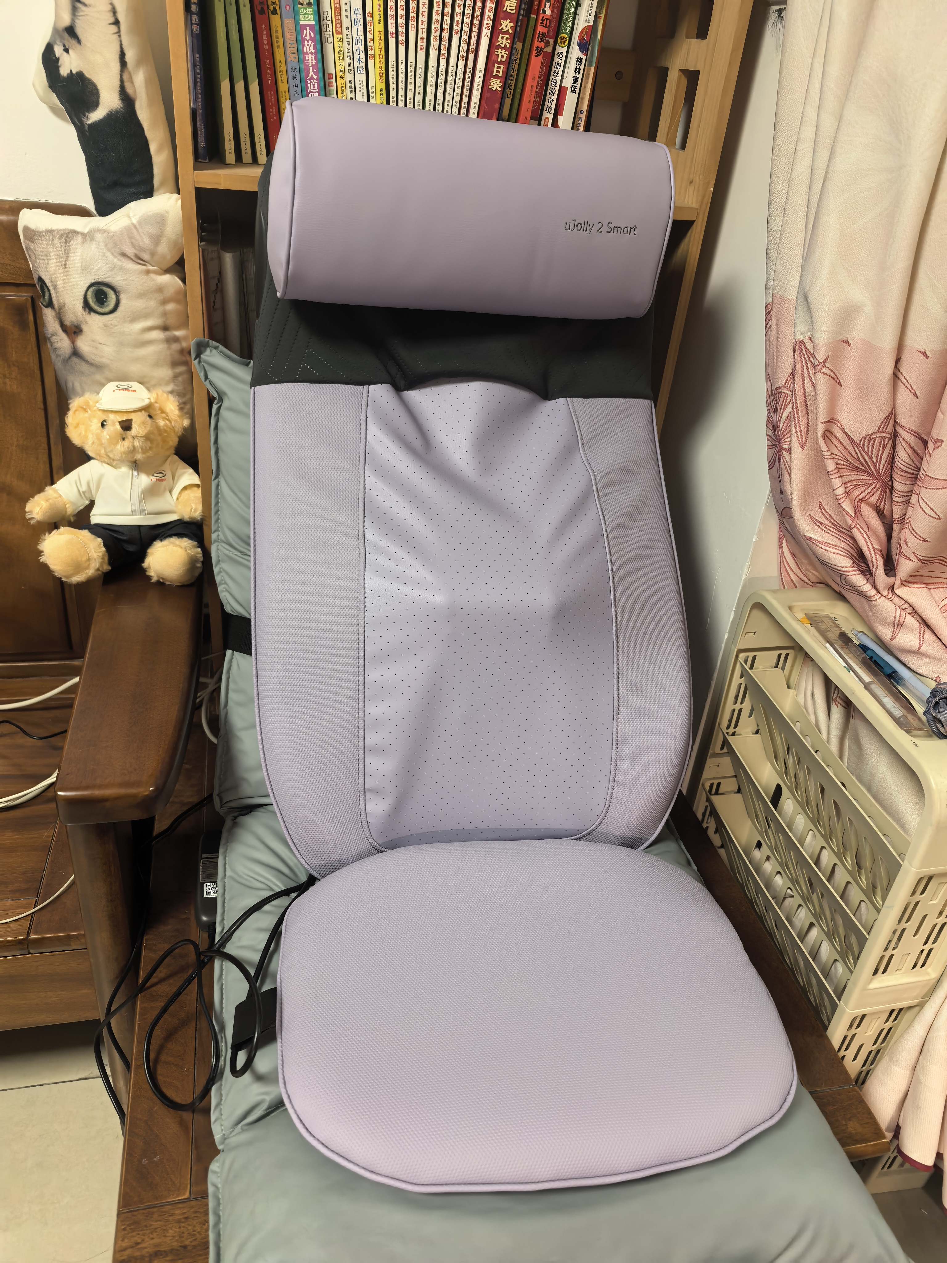 傲胜（OSIM）按摩靠垫 颈椎腰背部按摩仪 家用多功能按摩椅按摩器 OS-290S 紫色生日礼物实用送长辈 实拍图