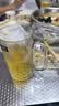 青苹果加厚玻璃啤酒杯615ml*2 大容量扎啤杯商务办公饭店家用待客 实拍图