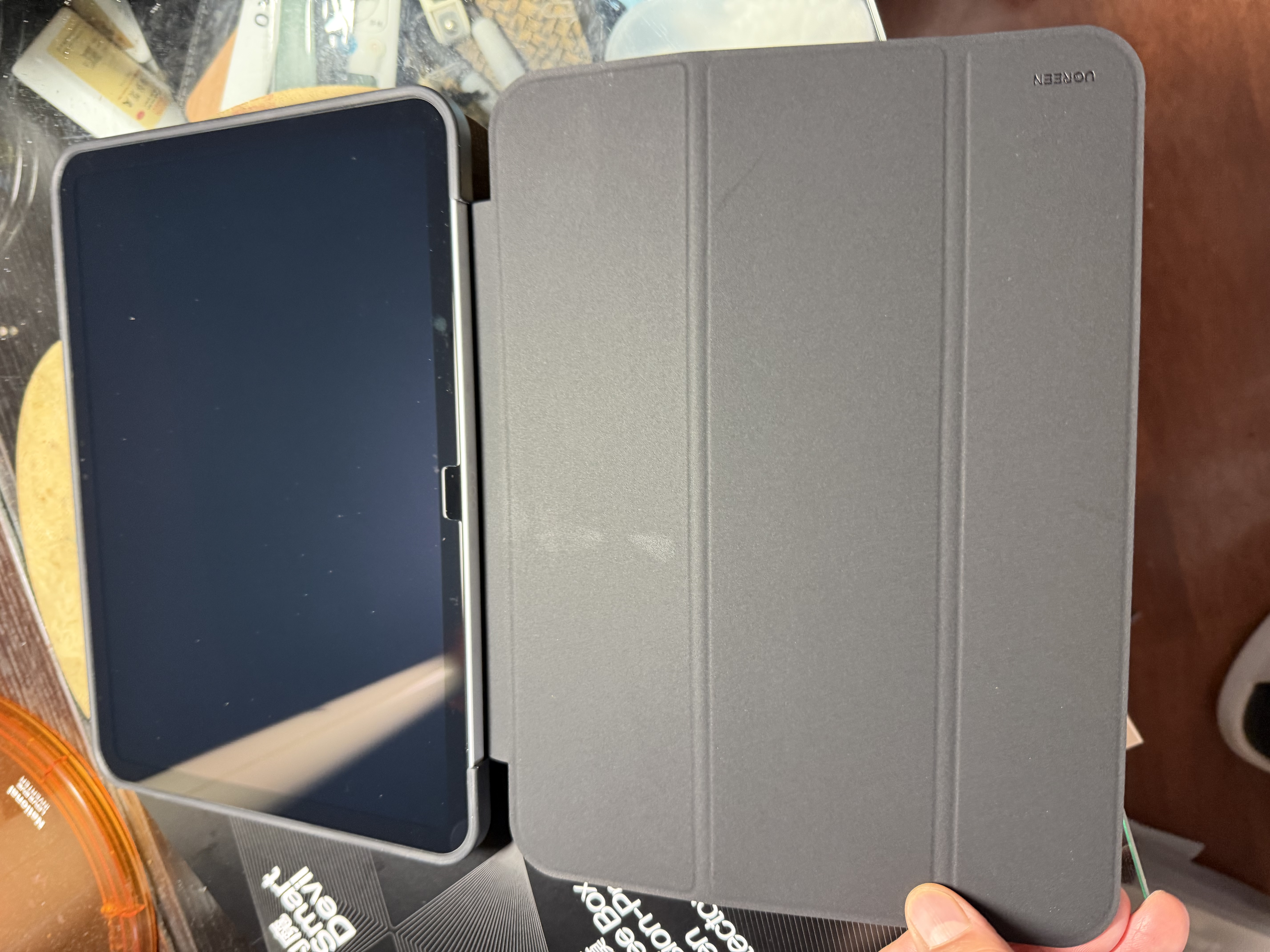 绿联适用iPad9/10/11保护壳套 ipadpro25年新款苹果平板保护套mini5/6/7保护壳Air5/4平板套 第10/11代 【2022/2025款】博雅黑 实拍图