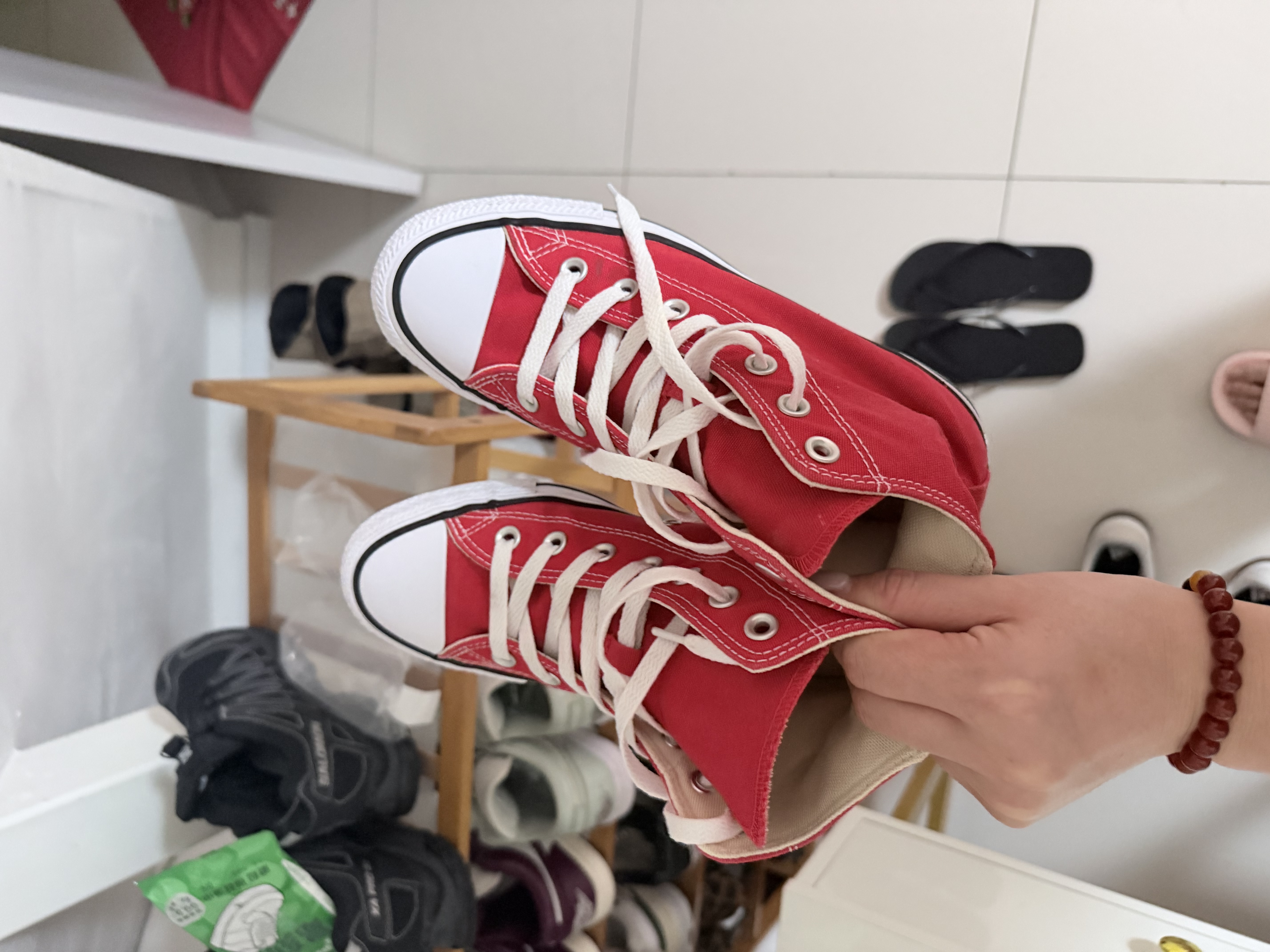 匡威（Converse）All Star夏季经典帆布男女高帮休闲运动鞋黑色101010 101010/黑色 41 实拍图