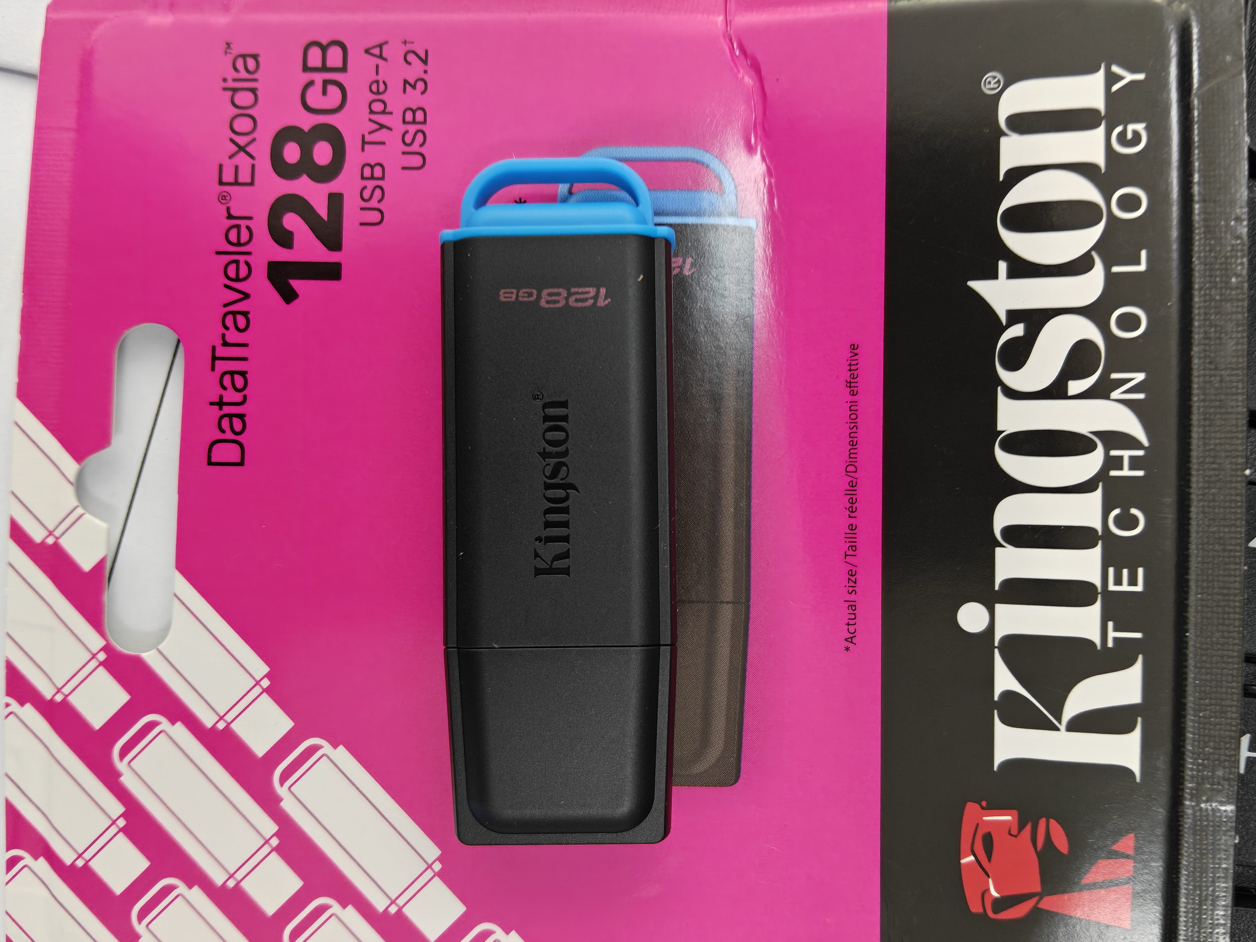金士顿（Kingston）128GB USB3.2 Gen 1 U盘 DTXG2 大容量U盘 多彩钥匙环 轻巧便携 学习办公投标电脑车载优盘 实拍图