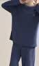 浪莎男士睡衣男春秋棉质长袖可外穿圆领套头家居服宽松简约两件套 实拍图