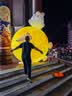 361°运动裤男士秋季休闲卫裤束脚跑步宽松大码百搭黑色针织长裤 实拍图